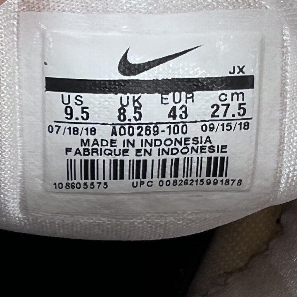 Nike Zoom 2K Men Size 9.5 Running Athletic Sneakers Shoes White Style A00269-100 - Picture 12 of 12